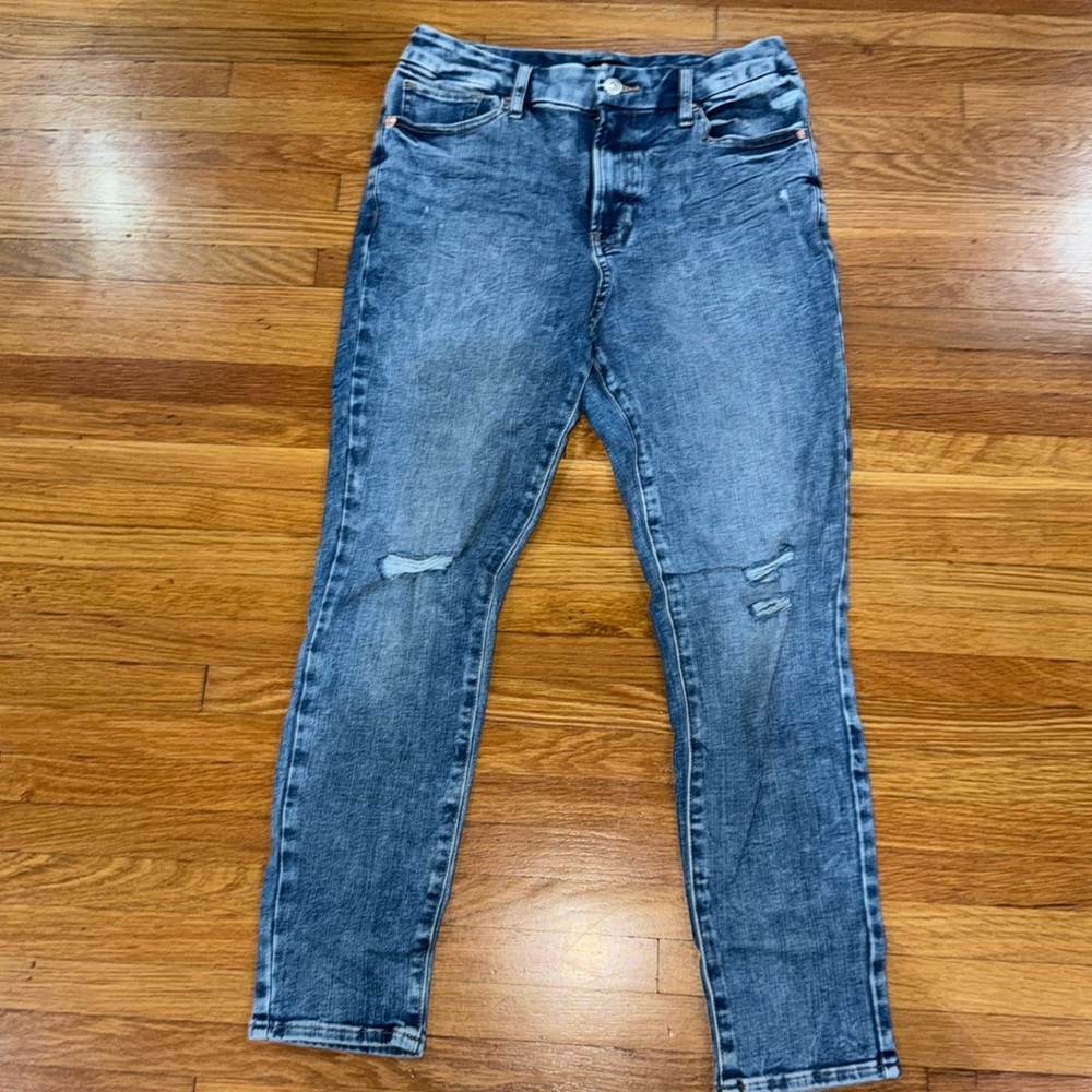 Women’s express jeans skinny high rise ultra hyper stretch size medium (6/8/10)S